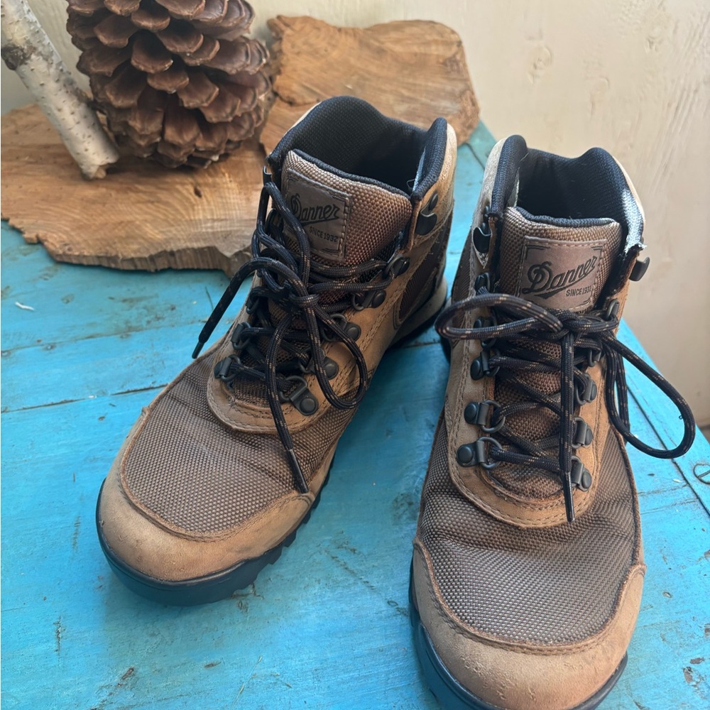 Danner Women’s Tan and Black Outdoor Boots (waterproof)